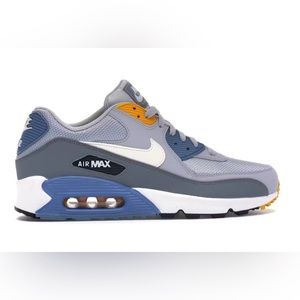 Nike Air Max 90 Essential Wolf Grey Indigo Storm Sneaker